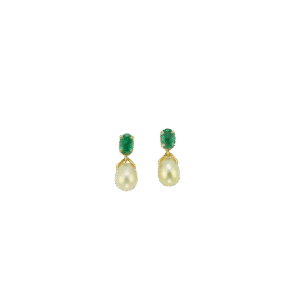 Light Green Pearls Earring
