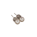 White Luminous Akoya Pearl Earrings in Silver – A Symbol of Timeless Elegance