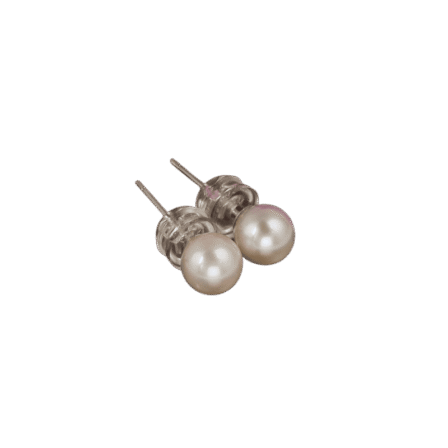 White Luminous Akoya Pearl Earrings in Silver – A Symbol of Timeless Elegance