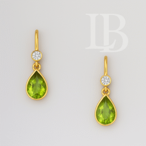 Peridot Diamonds earrings